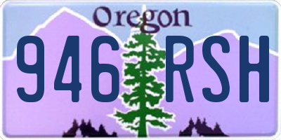 OR license plate 946RSH