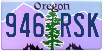OR license plate 946RSK
