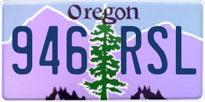 OR license plate 946RSL