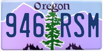 OR license plate 946RSM