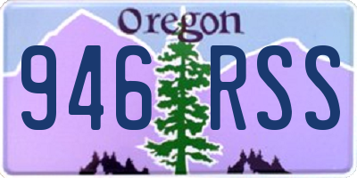 OR license plate 946RSS