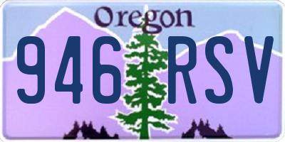 OR license plate 946RSV