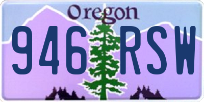 OR license plate 946RSW