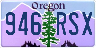 OR license plate 946RSX