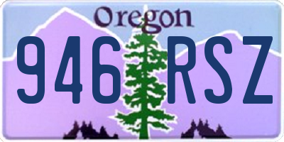 OR license plate 946RSZ