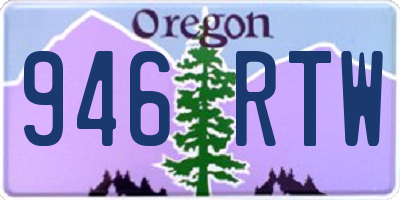 OR license plate 946RTW