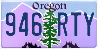 OR license plate 946RTY
