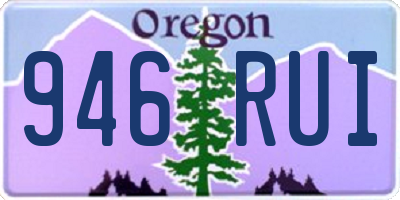 OR license plate 946RUI