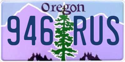 OR license plate 946RUS