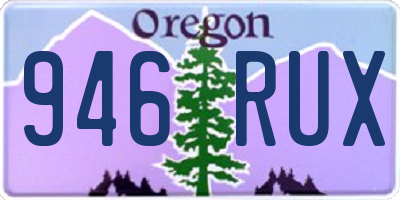 OR license plate 946RUX