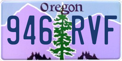 OR license plate 946RVF