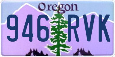 OR license plate 946RVK