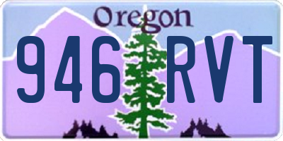 OR license plate 946RVT