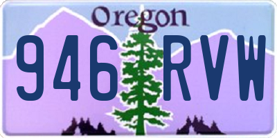 OR license plate 946RVW