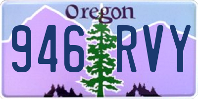 OR license plate 946RVY