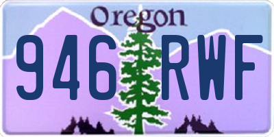 OR license plate 946RWF