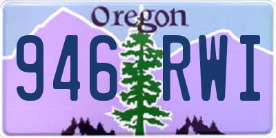 OR license plate 946RWI