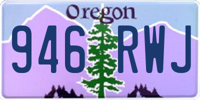 OR license plate 946RWJ