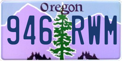 OR license plate 946RWM