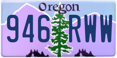 OR license plate 946RWW