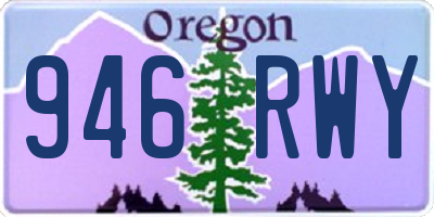 OR license plate 946RWY