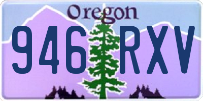 OR license plate 946RXV