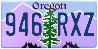 OR license plate 946RXZ