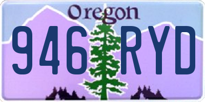 OR license plate 946RYD