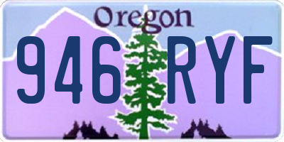 OR license plate 946RYF