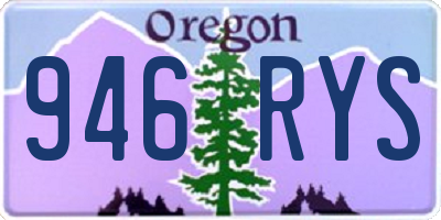 OR license plate 946RYS