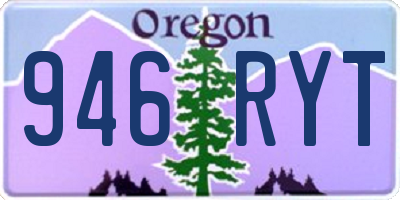 OR license plate 946RYT