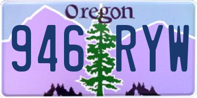 OR license plate 946RYW