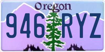 OR license plate 946RYZ