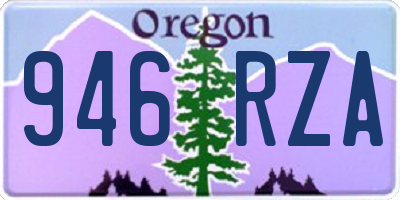 OR license plate 946RZA