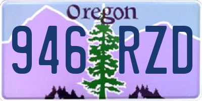 OR license plate 946RZD