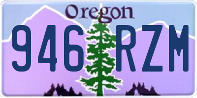 OR license plate 946RZM