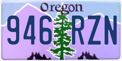 OR license plate 946RZN