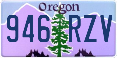 OR license plate 946RZV
