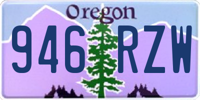OR license plate 946RZW