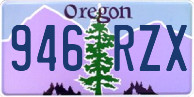 OR license plate 946RZX