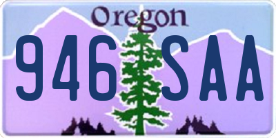 OR license plate 946SAA