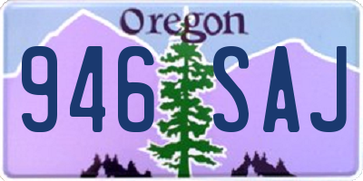 OR license plate 946SAJ