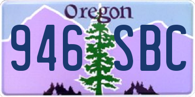 OR license plate 946SBC