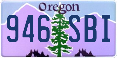OR license plate 946SBI