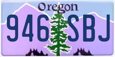 OR license plate 946SBJ