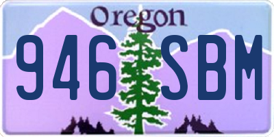 OR license plate 946SBM