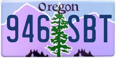 OR license plate 946SBT