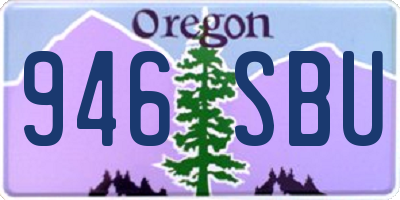 OR license plate 946SBU
