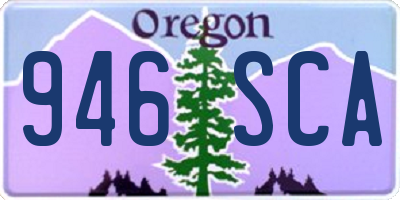 OR license plate 946SCA