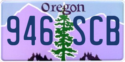 OR license plate 946SCB